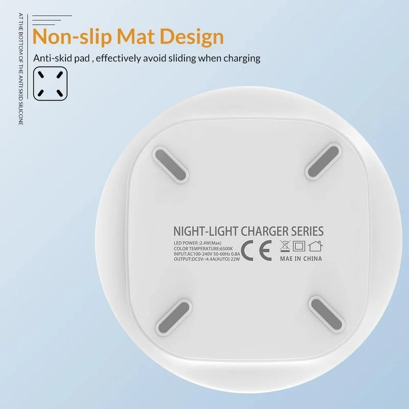 TOPK 22W Auto-ID 4-Port USB-Ladegerät Dimmbare Smart LED Schreibtischlampe Desktop-Ladegerät für iPhone Samsung Xiaomi Handy-Ladegerät