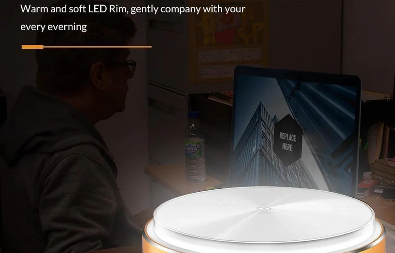 TOPK 22W Auto-ID 4-Port USB-Ladegerät Dimmbare Smart LED Schreibtischlampe Desktop-Ladegerät für iPhone Samsung Xiaomi Handy-Ladegerät