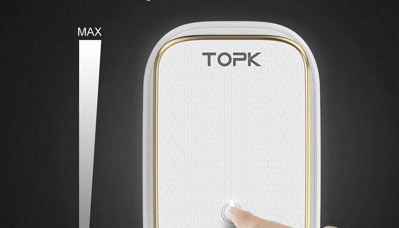 TOPK L-Power 4-Port EU/US/UK/AU Stecker 22W USB Ladegerät LED Lampe Auto-ID Reise Wandadapter Universal Handy Ladegerät