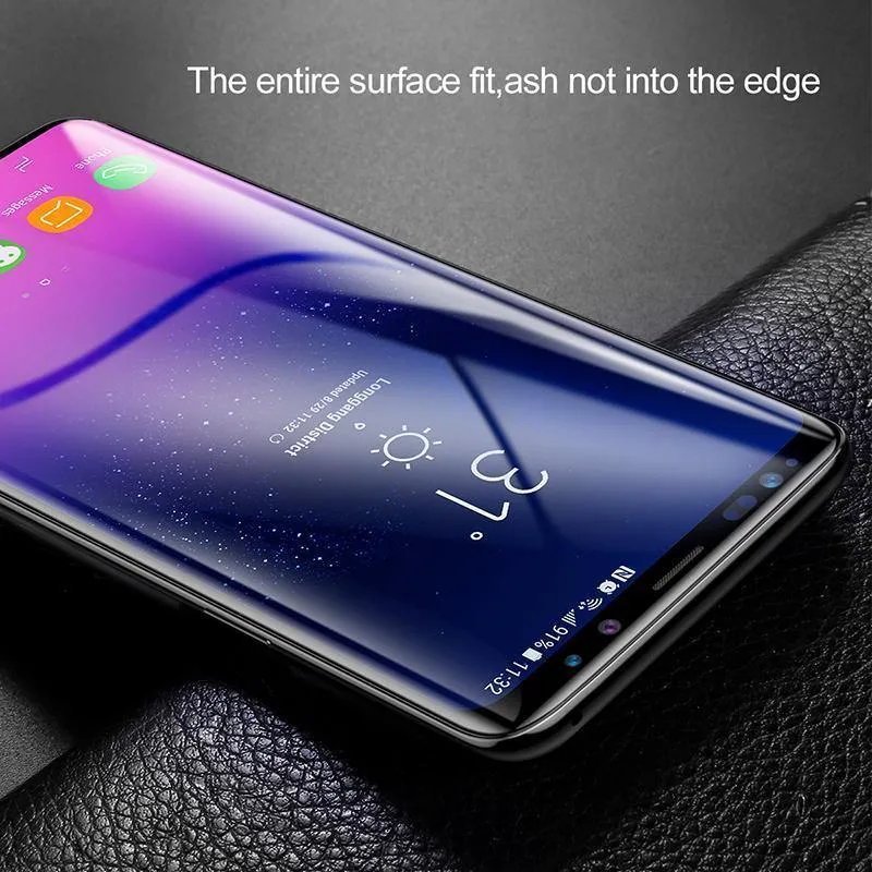 Baseus 3D Displayschutz aus gehärtetem Glas für Samsung Galaxy S9 S9 Plus Vollabdeckung gehärteter Schutzglasfilm für Galaxy S9