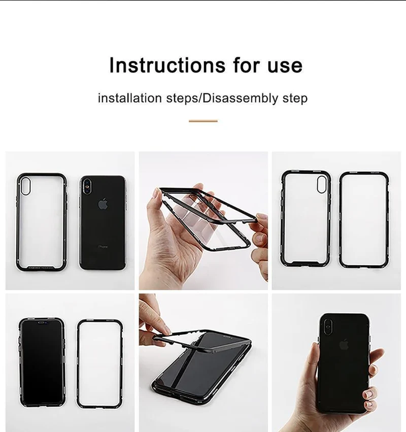 Baseus Magnetische Adsorption Telefon Fall Für iPhone XS Max Xr Coque Luxus Magnet Gehärtetem Glas Zurück Abdeckung Für iPhone Xsmax Coque