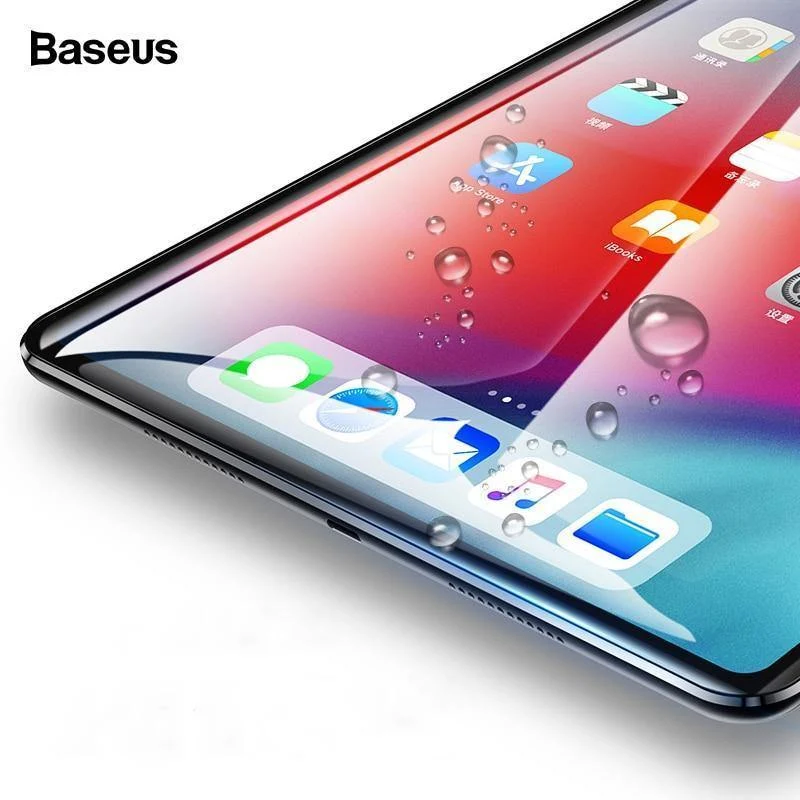 Baseus Displayschutzfolie für iPad Pro 11 12.9 Zoll, gehärtetes Glas, Schutzfolie für Apple iPad 2018, neues Tablet, gehärtetes Glas