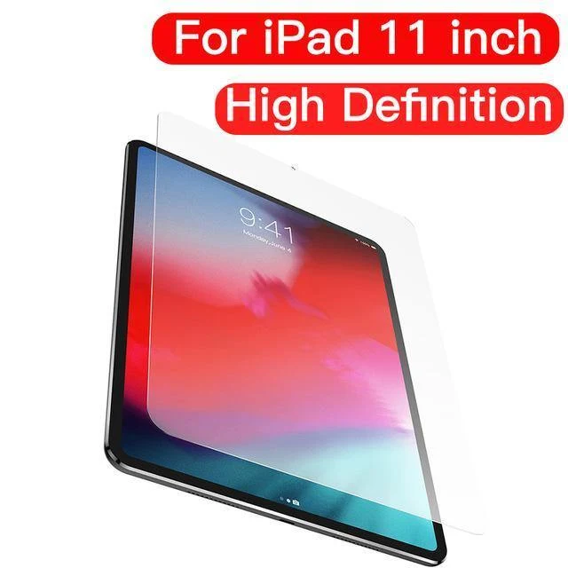 Baseus Displayschutzfolie für iPad Pro 11 12.9 Zoll, gehärtetes Glas, Schutzfolie für Apple iPad 2018, neues Tablet, gehärtetes Glas