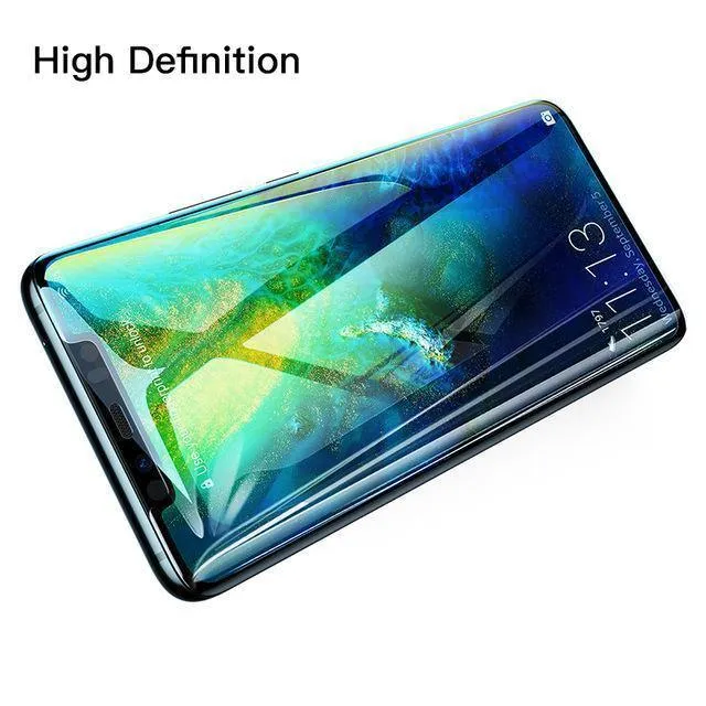 Baseus 0.3 mm Displayschutz aus gehärtetem Glas für Huawei Mate 20 Pro, vollständige Abdeckung, gebogene Hartglasfolie für Huawei Mate20