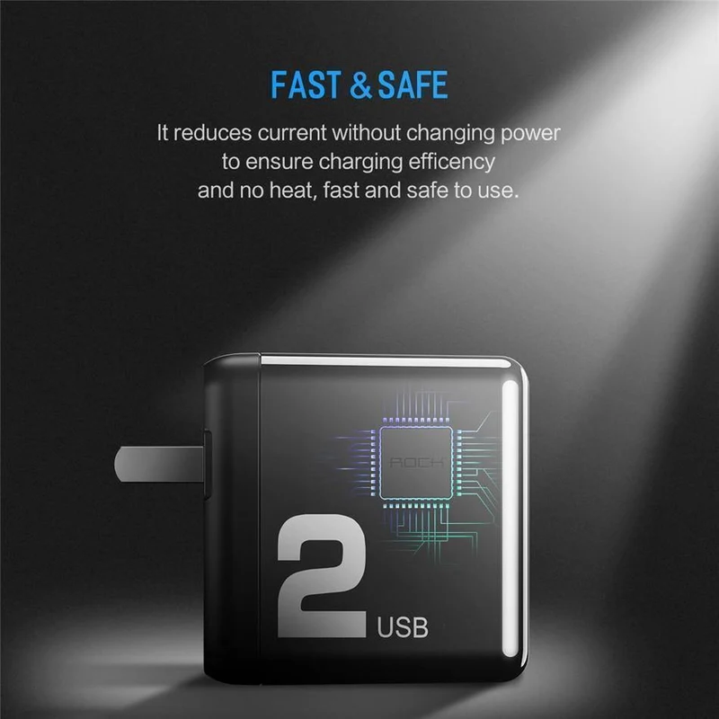 ROCK Typ-C PD USB Handy Ladegerät für iPhone X 8 Plus Adapter 36W Schnelle Wand Ladegerät 2 ports 3A Max PD Ladegerät Für Macbook
