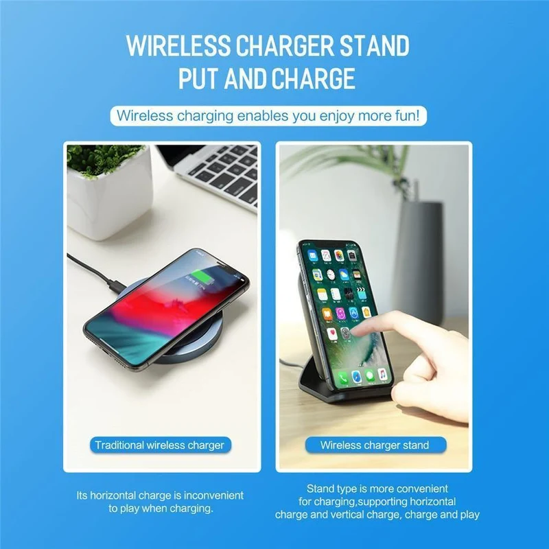 ROCK 7.5 W/10 W Qi Kabelloses Ladegerät mit Lüfter für iPhone XS MAX XR X Samsung Galaxy S9 8 Note 9 Schnellladegerät-Halter
