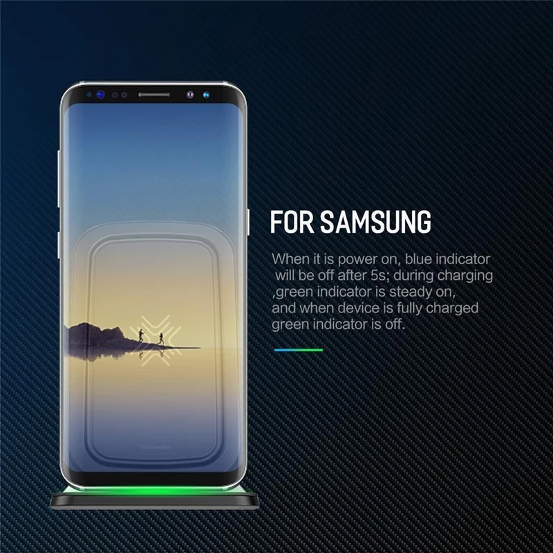 ROCK 7.5 W/10 W Qi Kabelloses Ladegerät mit Lüfter für iPhone XS MAX XR X Samsung Galaxy S9 8 Note 9 Schnellladegerät-Halter