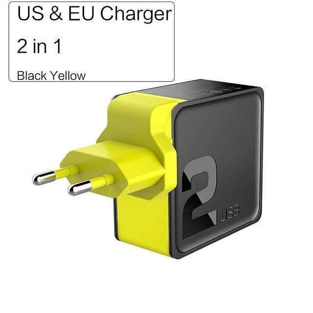 PD-Schnelllade-USB-Ladegerät für iPhone X 8 plus, ROCK 36 W Quick Charge 3.0 Dual-USB-Ladegerät QC3.0 & PD & FCP Schnellladung