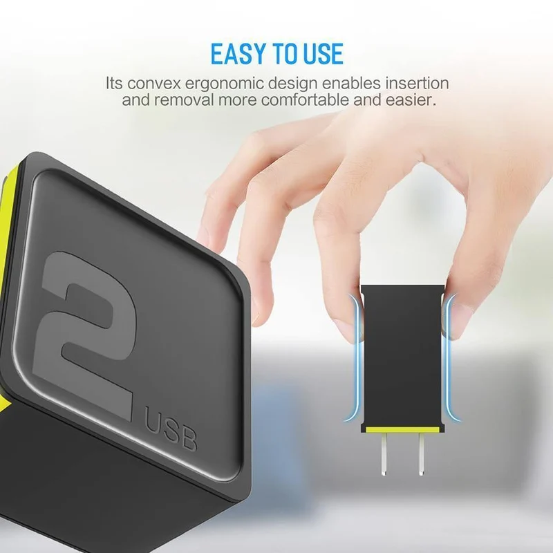 PD-Schnelllade-USB-Ladegerät für iPhone X 8 plus, ROCK 36 W Quick Charge 3.0 Dual-USB-Ladegerät QC3.0 & PD & FCP Schnellladung