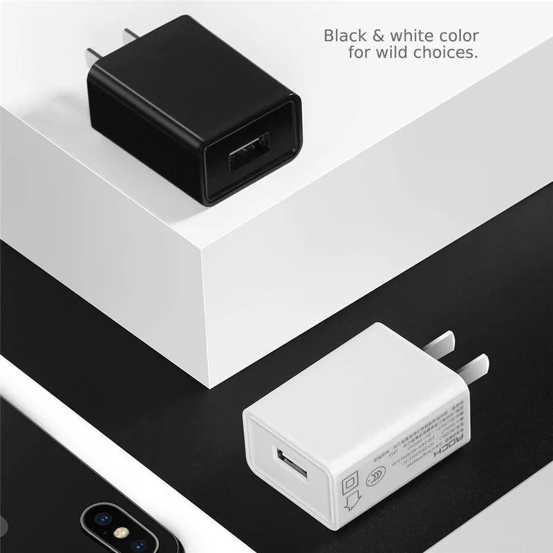 ROCK Universal USB Ladegerät US Stecker Reiseladegerät Adapter Smart Handy Ladegerät für iPhone Samsung Xiaomi Tablet