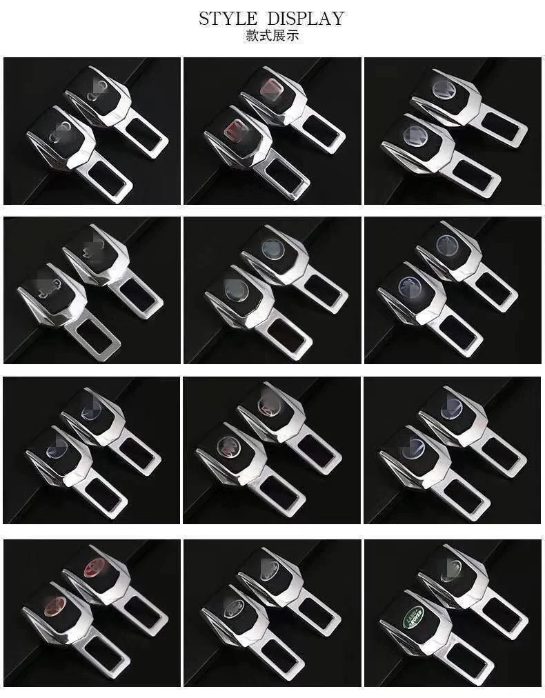 1 hochwertiger Auto-Sicherheitsgurt-Clip aus Zinklegierung, Sicherheitsgurt-Stecker für Mercedes, Land Rover, BMW, Audi, Volkswagen, Ford, Honda, Roewe Volv