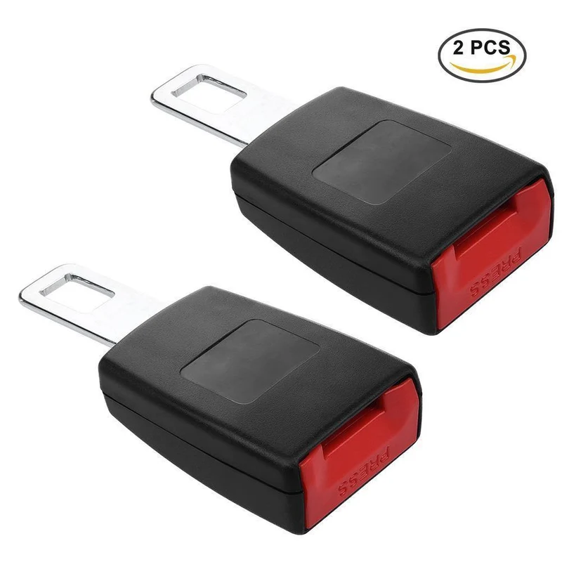 Universal 2pcs Auto Auto Sicherheitsgurt Steckdose Extender Metall Sicherheitsgurt Zunge Schnallen Clip Starre Autosicherheit Sicherheitsgurt Zunge
