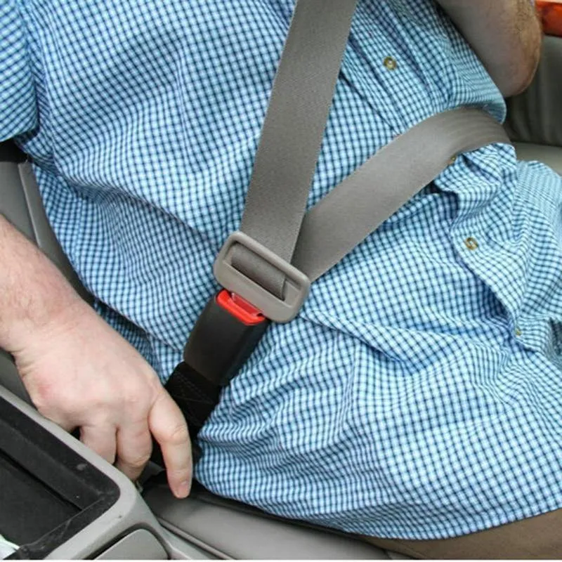 E24 Safe Certification Sicherheitsgurtverlängerung für Autos Sicherheitsgurtverlängerung für Autos Clip-Extender für Autos - Schwarzgrau