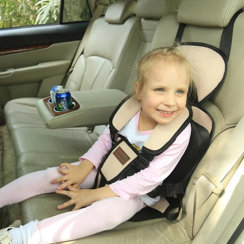 Neue Design besten Kinder Auto Sicherheitsgurt Baby Sicherheitsgurt Auto Sicherheitsstuhl Einfache tragbare Sitze 0-8 Jahre MAX 30KG Freeship