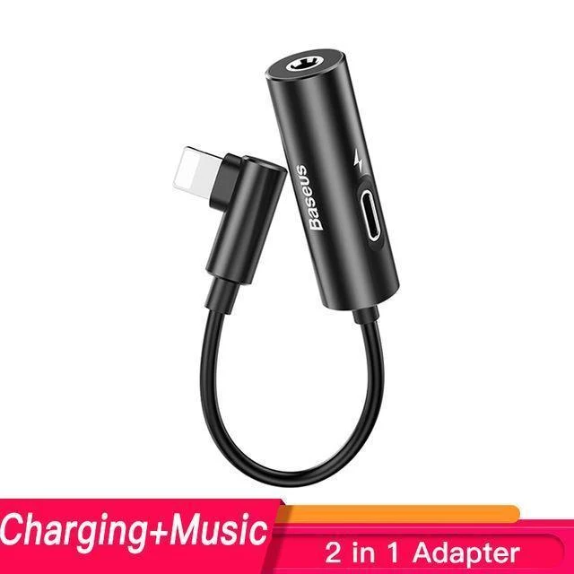Baseus Aux Audio für Lightning auf 3.5 mm Klinkenstecker Kopfhörer OTG-Adapter für iPhone Xs Max Xr X 8 7 Plus Splitter