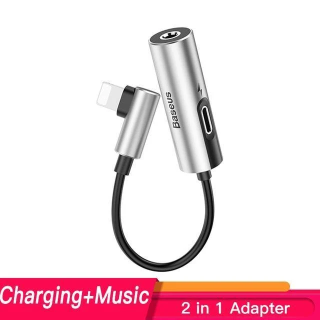 Baseus Aux Audio für Lightning auf 3.5 mm Klinkenstecker Kopfhörer OTG-Adapter für iPhone Xs Max Xr X 8 7 Plus Splitter