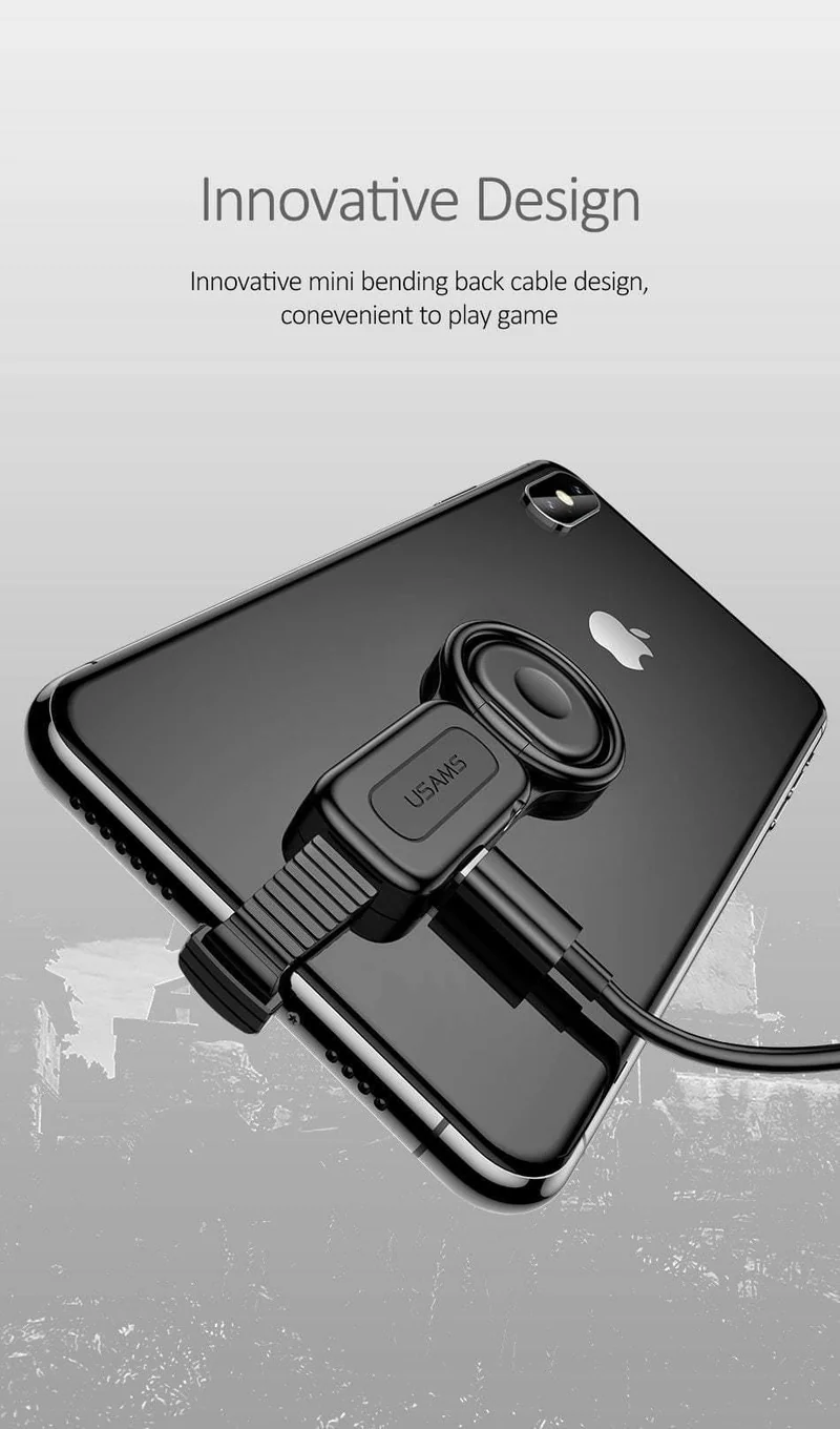 Für Lightning auf 3.5 mm Audio-Adapter mit Fingerring-Halter, Schnelllade-Splitter für Adapter, Kopfhöreranschluss für iPhone 7