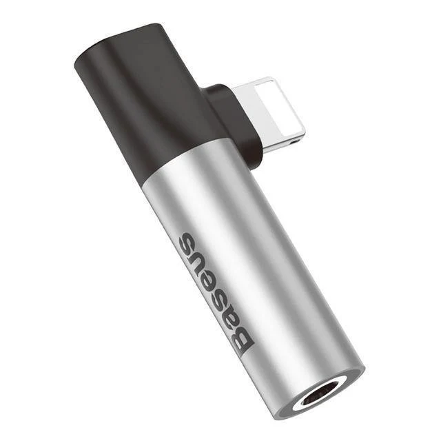 Baseus Audio Aux Adapter für iPhone XS Max XR X 8 7 Plus Splitter für Lightning auf 3.5 mm Klinke Kopfhöreranschluss OTG Adapter