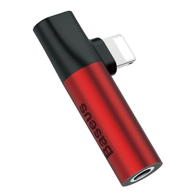 Baseus Audio Aux Adapter für iPhone XS Max XR X 8 7 Plus Splitter für Lightning auf 3.5 mm Klinke Kopfhöreranschluss OTG Adapter