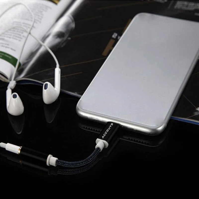 3.5mm Kopfhörer Audio Adapter ACCGUYS Audio Converter Für iPhone XS / 7 / 7 plus / 8 / X / 8 plus / 5 5S 5E 6 Für 3.5mm Klinke Verlängerungskabel