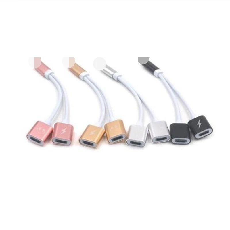 2 in 1 Dual Für Lightning Adapter Audio Lade Splitter Kabel für iPhone X 8 7 Plus Kopfhörer Kopfhörer Konverter für iOS 11