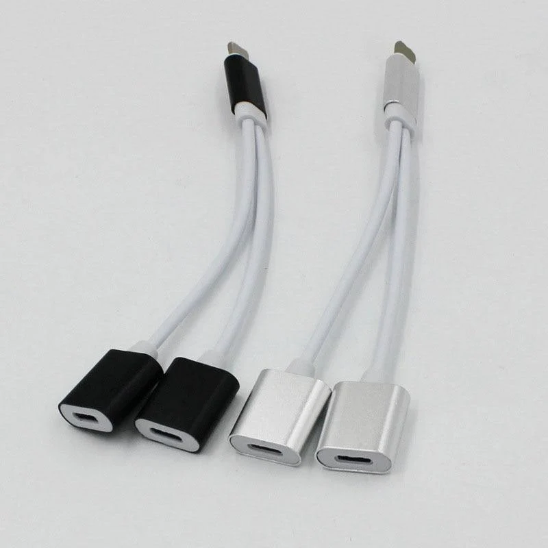 2 in 1 Dual Für Lightning Adapter Audio Lade Splitter Kabel für iPhone X 8 7 Plus Kopfhörer Kopfhörer Konverter für iOS 11