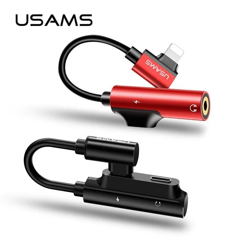 Aux-Audiokabel-Adapter Lightning auf 3.5 mm Audio-Kopfhörer-Kopfhörer-Ladeadapter USB-Kabel für iPhone 7-Kabeladapter