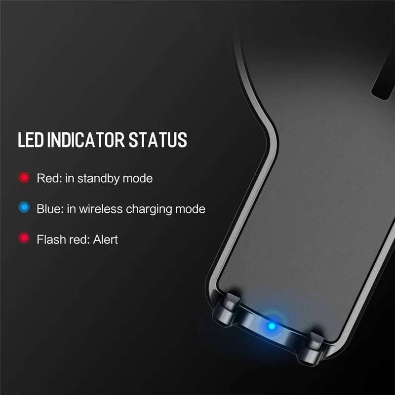 QI Auto-Ladegerät für kabelloses Ladegerät, Telefonhalter, ROCK für iPhone X 8 Samsung Galaxy S8 Note 8 Plus Schnelles kabelloses Ladepad