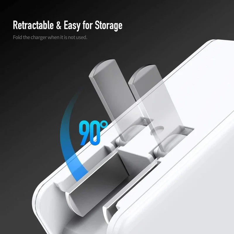ROCK PD 45W Dual-USB-Ladegerät Schnellladung US-Stecker für iPhone XS Max XR X 8 plus USB-PD-Schnellladegerät Typ C für Mobiltelefone