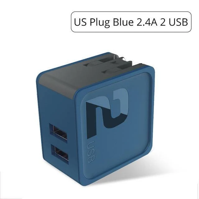 ROCK Sugar 4 2 1 Ports USB-Wandladegerät Telefon Schnellreiseadapter 5V1A 5V2.4A 5V4A EU US-Stecker für iPhone Samsung Xiaomi