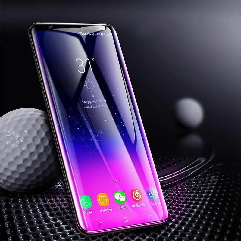 Baseus 3D Oberflächenschutzfolie für Samsung Galaxy S9 S9 + Ultraflaches, vollflächig gehärtetes Glas für Samsung S9 S9 Plus