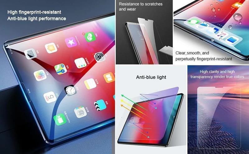 Baseus 0.3mm gehärtetes Glas für Apple iPad Pro 11'' 12.9'' 2018 Schutzglas 9H Kratzfestes Tablet-Glas für iPad Pro 2018