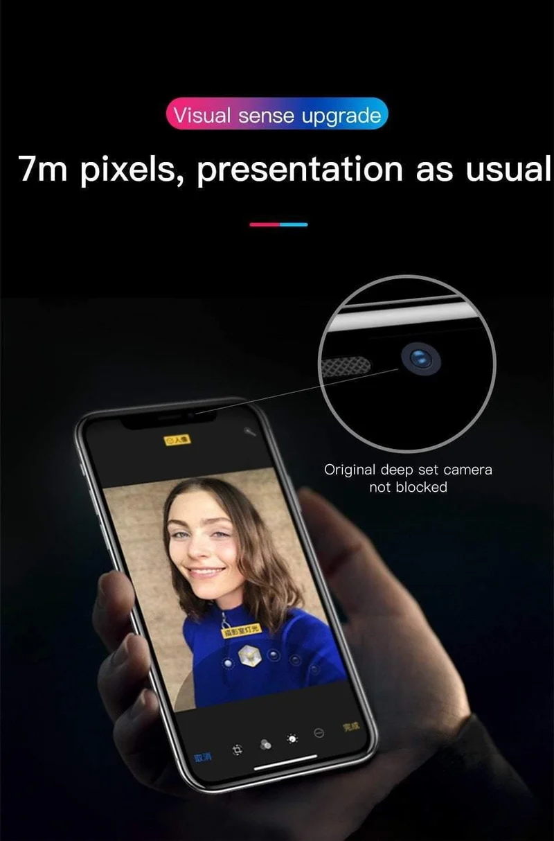 Baseus 0.3 MM 7D Oberflächen-Displayschutz für iPhone X Glas 9H Dünnes Anti-Blaulicht-Hartglas für iPhone X Schutzglas