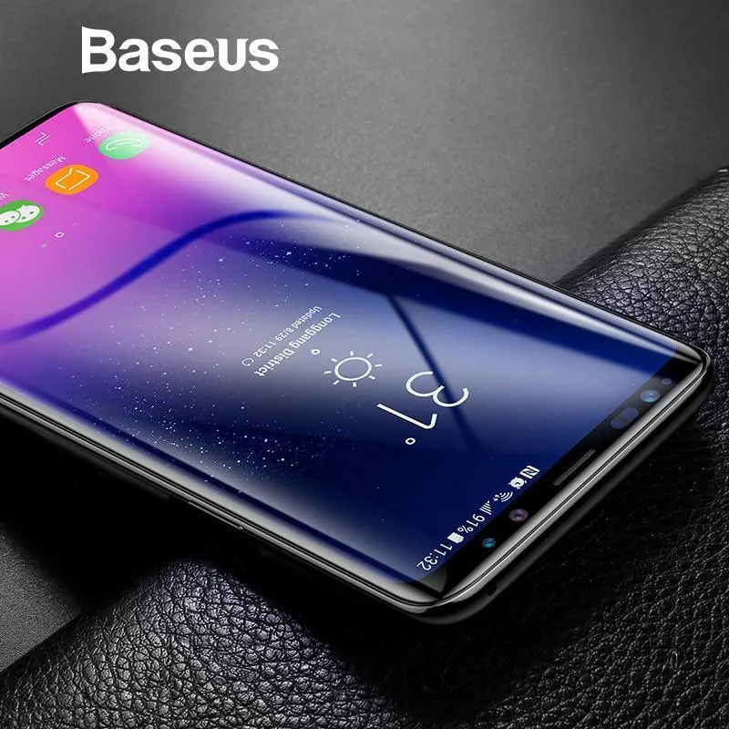 Baseus 3D-Oberfläche gehärtetes Glas für Samsung S9 S9 Plus, vollständige Abdeckung, Displayschutzfolie für Samsung Galaxy S9, S9 Plus-Glas