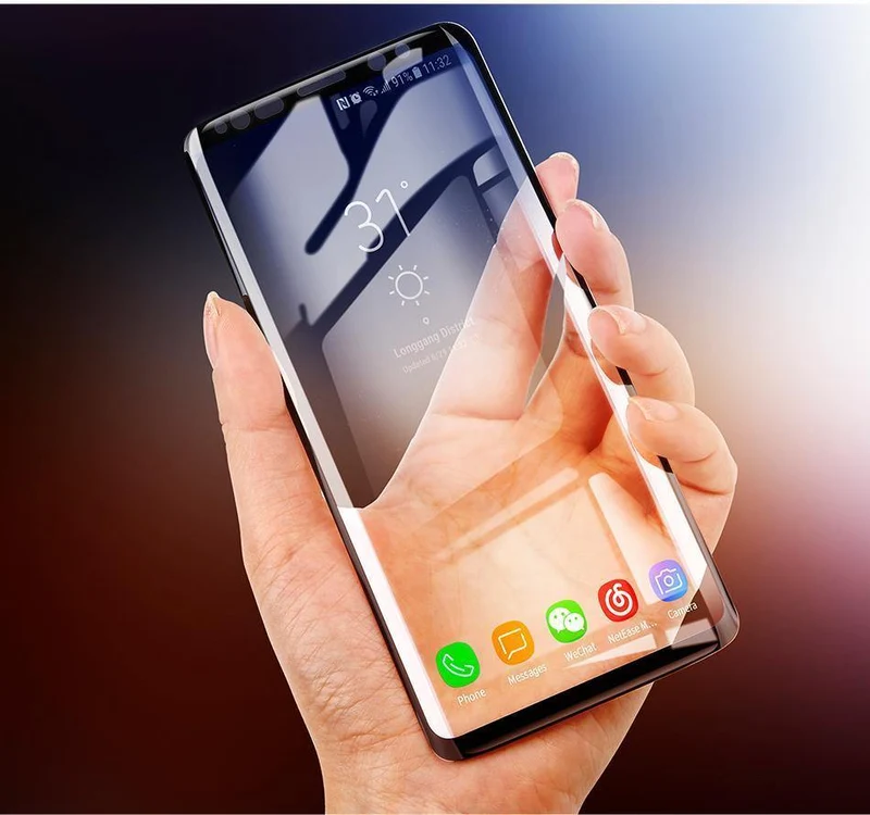 Baseus 3D-Oberfläche gehärtetes Glas für Samsung S9 S9 Plus, vollständige Abdeckung, Displayschutzfolie für Samsung Galaxy S9, S9 Plus-Glas