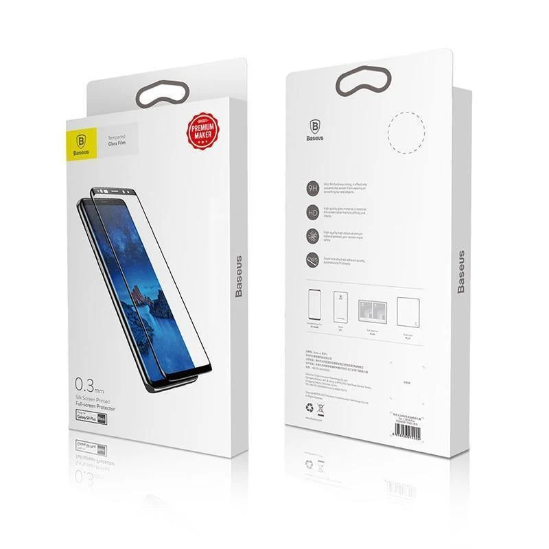 Baseus 3D-Oberfläche gehärtetes Glas für Samsung S9 S9 Plus, vollständige Abdeckung, Displayschutzfolie für Samsung Galaxy S9, S9 Plus-Glas