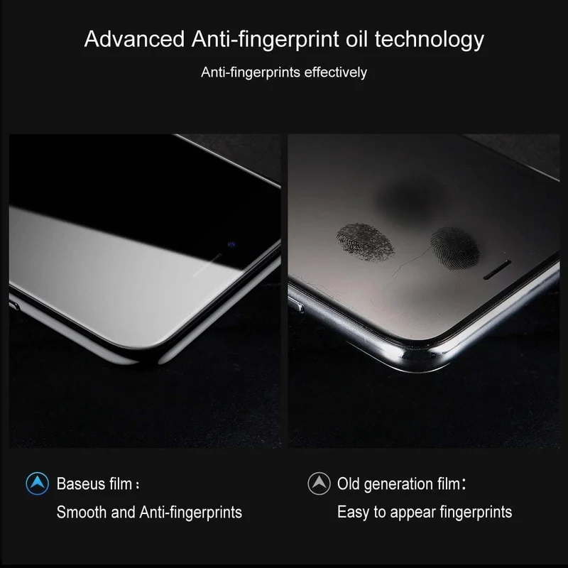 Baseus Für iPhone 8 7 Displayschutz Ultradünnes 9H Kratzfestes gehärtetes Glas Für iPhone 7 Plus 8 Plus Schutzglas