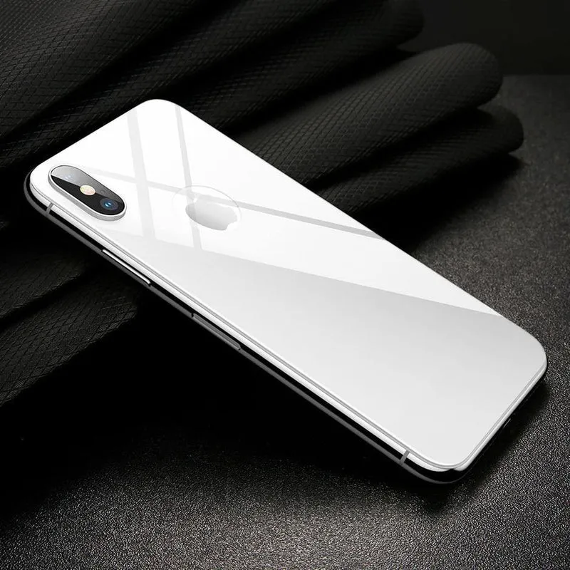 Baseus 3D Vollbild-Schutzglas für iPhone X Displayschutzfolie Frontfolie + Rückseitiges Abdeckglas für iPhone X gehärtetes Glas