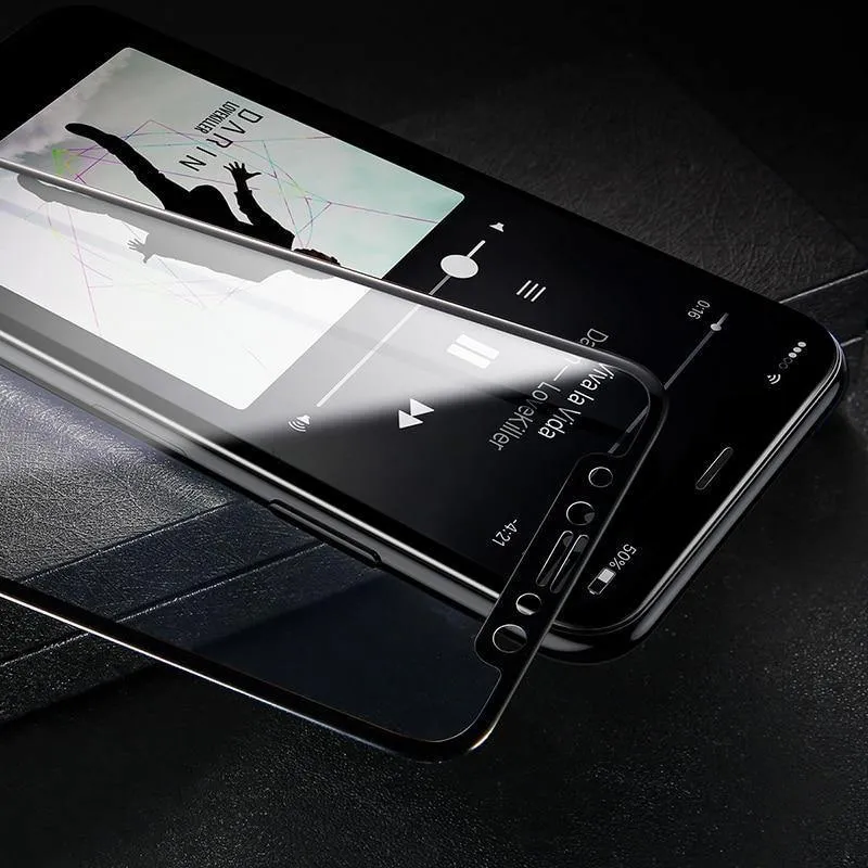 Baseus 3D Vollbild-Schutzglas für iPhone X Displayschutzfolie Frontfolie + Rückseitiges Abdeckglas für iPhone X gehärtetes Glas