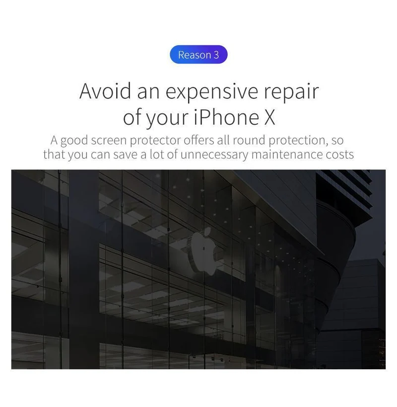 Baseus 0.15 mm gehärtetes Glas-Objektivschutz für iPhone X Kamera-Objektiv-Glasfolie für iPhoneX-Rückobjektiv-Schutzfolie 9H-Glas