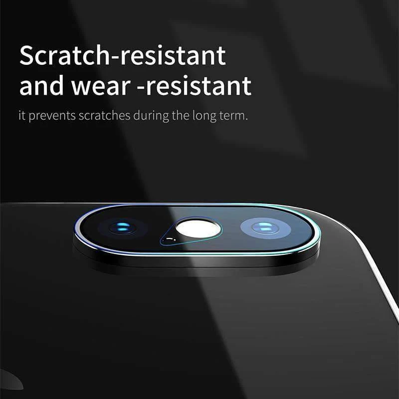 Baseus 0.15 mm gehärtetes Glas-Objektivschutz für iPhone X Kamera-Objektiv-Glasfolie für iPhoneX-Rückobjektiv-Schutzfolie 9H-Glas