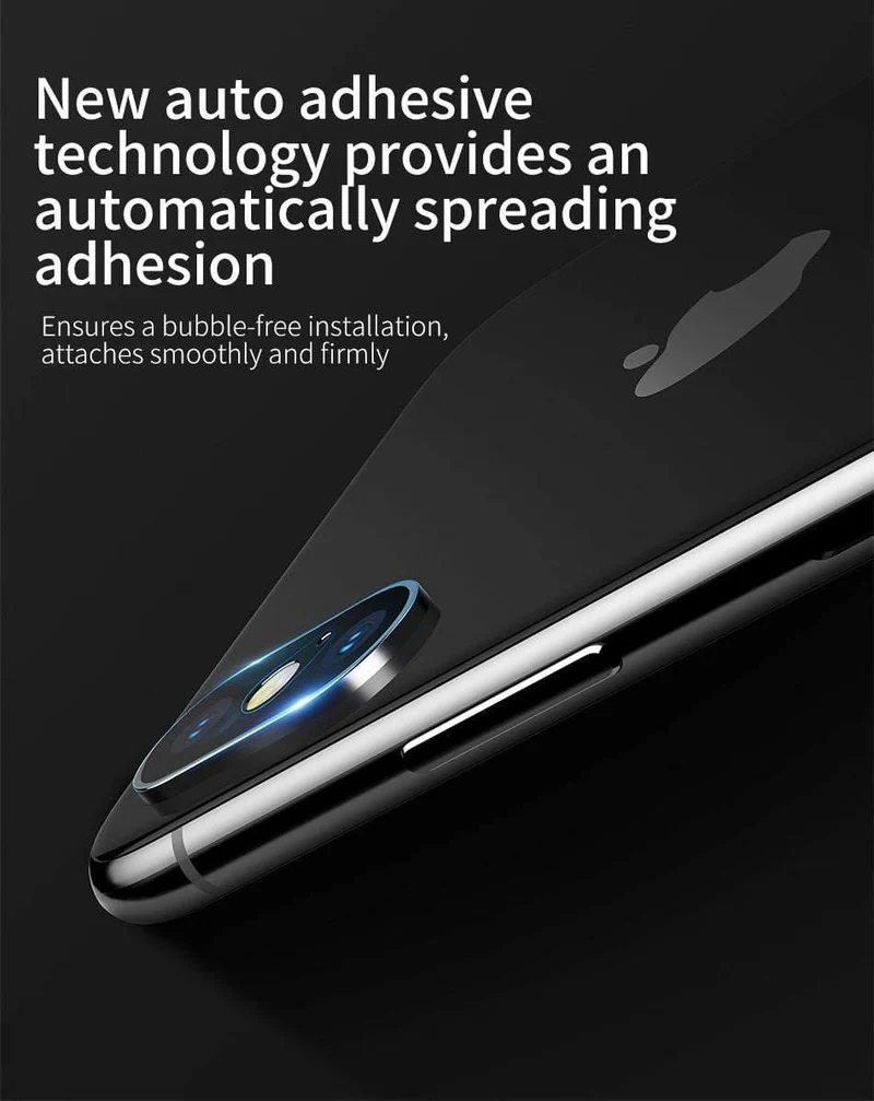 Baseus 0.15 mm gehärtetes Glas-Objektivschutz für iPhone X Kamera-Objektiv-Glasfolie für iPhoneX-Rückobjektiv-Schutzfolie 9H-Glas