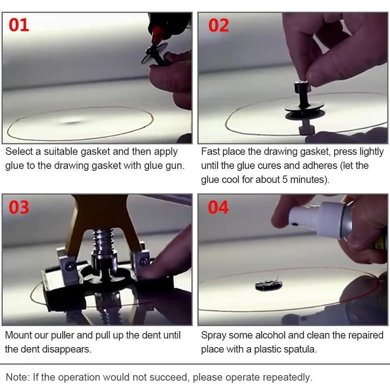 Universal Auto Dent Repair Puller Kit 18 Tabs Hagel Removal Tool Karosserie Paintless Dent Lifter Repair Tool für Auto Motorrad
