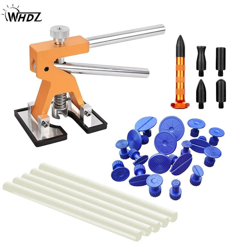 DIY-Handwerkzeug-Set zur Dellenreparatur für Karosserien, hochwertige Klebestreifen für Dellenlifte, Reparaturwerkzeug-Set für die lackfreie Dellenentfernung im Auto