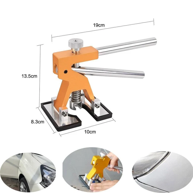 DIY-Handwerkzeug-Set zur Dellenreparatur für Karosserien, hochwertige Klebestreifen für Dellenlifte, Reparaturwerkzeug-Set für die lackfreie Dellenentfernung im Auto