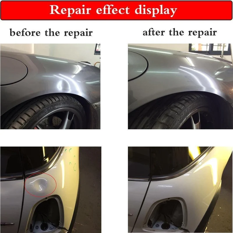 DIY-Handwerkzeug-Set zur Dellenreparatur für Karosserien, hochwertige Klebestreifen für Dellenlifte, Reparaturwerkzeug-Set für die lackfreie Dellenentfernung im Auto