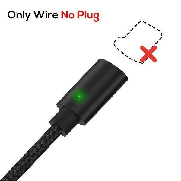 TOPK 1M (3.3 ft) FLine-Mini LED Magnetkabel für Samsung S7 Micro USB-Geräte Handykabel Magnetladegerät Microusb-Kabel
