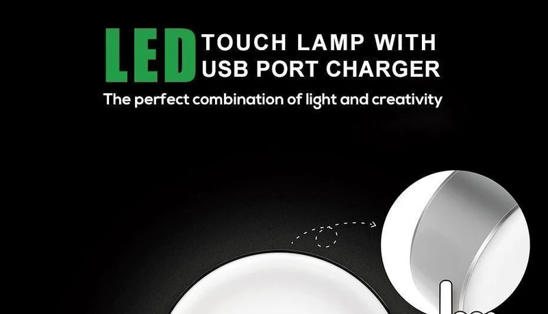 TOPK 5 V 2.4 A (max.) 12 W Auto-ID Dual USB-Ladegerät Dimmbare Smart LED Tischlampe EU-Handy-Ladegerät für iPhone Samsung Xiaomi