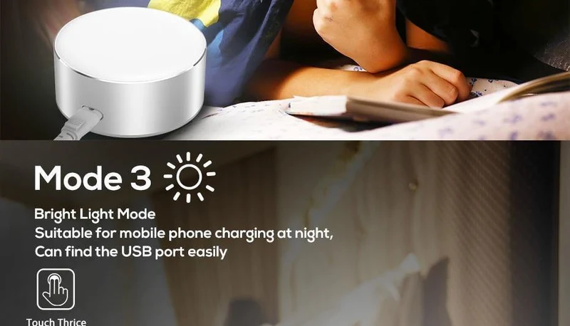TOPK 5 V 2.4 A (max.) 12 W Auto-ID Dual USB-Ladegerät Dimmbare Smart LED Tischlampe EU-Handy-Ladegerät für iPhone Samsung Xiaomi