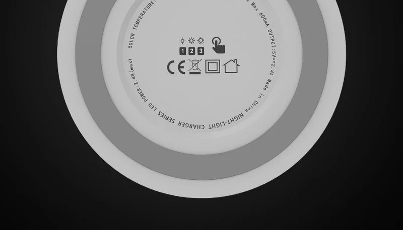 TOPK 5 V 2.4 A (max.) 12 W Auto-ID Dual USB-Ladegerät Dimmbare Smart LED Tischlampe EU-Handy-Ladegerät für iPhone Samsung Xiaomi